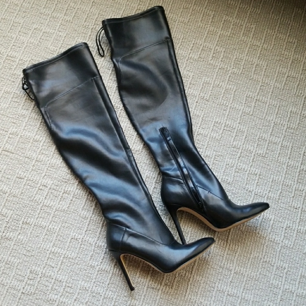 Guess over the knee leather boots 6.5M